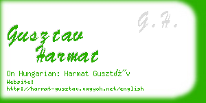 gusztav harmat business card